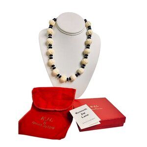 Kenneth Jay Lane Art Deco Great Wall Necklace (6253)